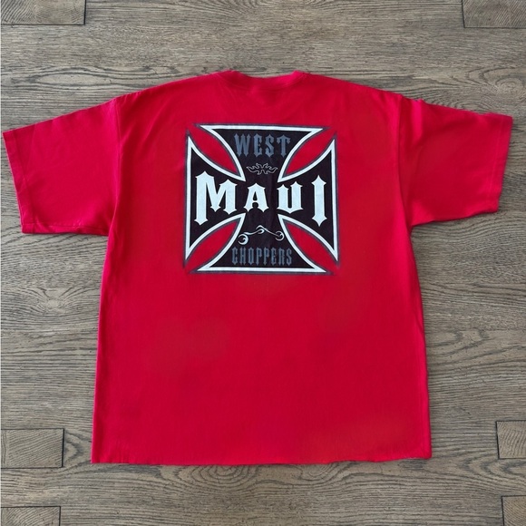 Vintage West Coast Choppers Maui Anvil Tag Cropped Boxy Fit Streetwear Shirt L
